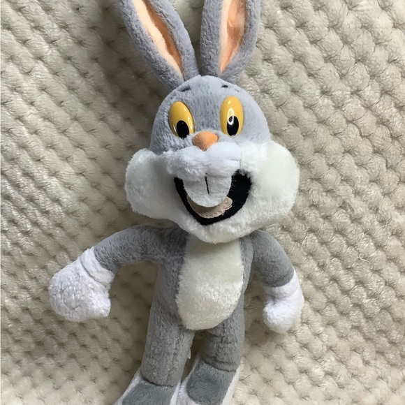 Vintage Warner Bros Plush 1992 Bugs Bunny Stuffed Animal Toy Christmas Ornament - Picture 6 of 10
